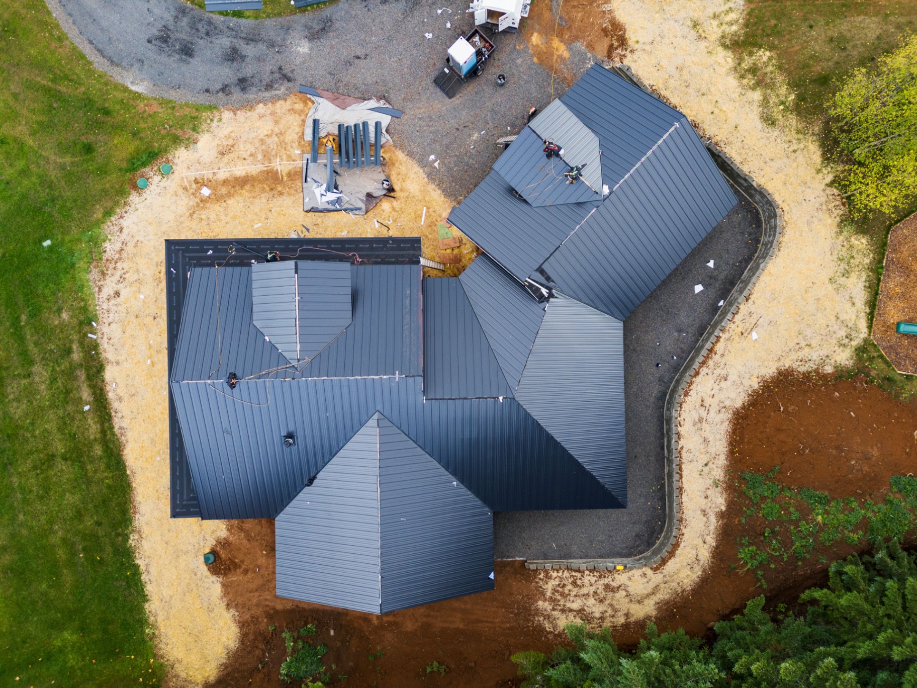 New roof installation